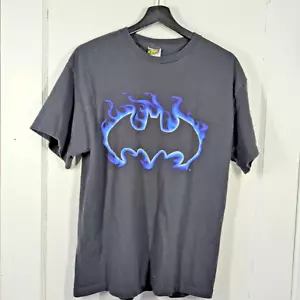 Camiseta Batman 2005 De Colección Rara Para Hombre Talla Grande Etiqueta Warner Bros Logo Azul Humo - Imagen 1 de 8