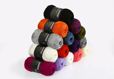 Wollbiene Klassik 100g, Wolle zum Stricken, Polyacryl stricken viele Farben,Baby - Bild 1 von 3