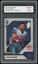 DEUCE VAUGHN 2023 PANINI INSTANT RPS FIRST LOOK 1ST GRADED 10 ROOKIE CARD DALLAS