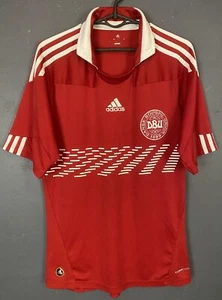 MEN'S DENMARK NATIONAL 2010/2011 DANSK HOME SOCCER FOOTBALL SHIRT JERSEY SIZE S - Picture 1 of 10
