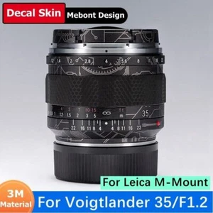 Recubrimiento de calcomanía para lente Voigtlander Nokton 35 mm F1.2 pegatina envoltura de vinilo capa de película - Imagen 1 de 63