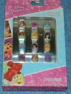 Disney Princess girls press on nails 12 piece w/ Snow White, roses NEW IN BOX - Picture 1 of 2