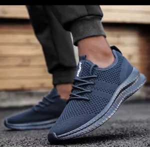 Damyaun Fashion Sneaker Size 10 Shoes Light-weight Breathable Navy Blue Mens New - Bild 1 von 4