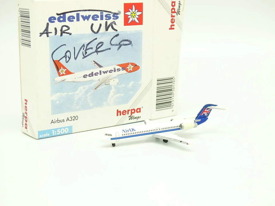 Herpa Aereo Airlines 1/500 - Fokker 50 Air UK - Immagine 1 di 1