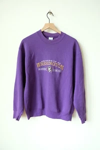 VINTAGE USA 1995 Sun Bowl University Of Washington UW Huskies Sweatshirt Large - Picture 1 of 4