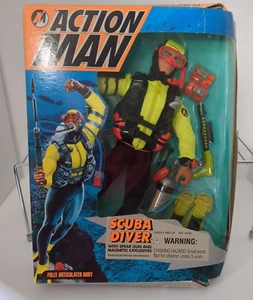 New Action Man Scuba Diver W/Spear Gun & Magnetic Explosives 1995 Hasbro VINTAGE - Picture 1 of 10