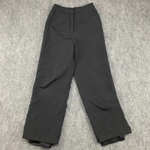 White Sierra Snow Pants Womens Small Black Insulated Lined Stretch Waist Skiing - Picture 1 of 11