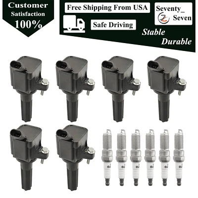 Bobina de encendido y bujía 6 piezas para Buick Rainier 2006-2007 4,2 L L L6 Foto 1 de 4