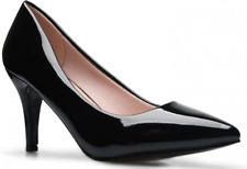 Olivia K Women's Classic D'Orsay Closed Toe Mid Stiletto Heel Pump | Dress,... 