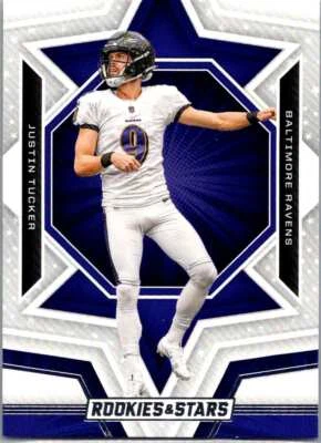 Justin Tucker 2023 Panini Rookies & Stars #7 Panini Baltimore Ravens - Image 1 of 2