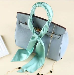 Real Silk Scarf for Ladies Silk A thin, narrow multifunction  ribbon - Picture 1 of 12