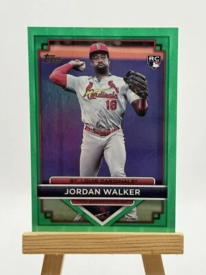2023 Topps Flagship Collection Jordan Walker RC Green 42/99 Cardinals COSCO - Image 1 of 3