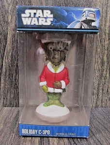 Funko Star Wars Holiday C-3PO 2010 vinilo Bobble-Head figura Lucasfilm Ltd - Imagen 1 de 8