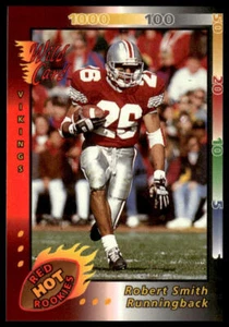 1993 Wild Card #CRHR-59 Robert Smith Red Hot Rookies Minnesota Vikings - Picture 1 of 2