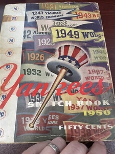 1950 NY Yankees Program With Tons Of Autographs Joe DiMaggio, Casey Stengel-JSA - Picture 1 of 24