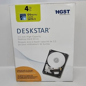 Disco duro HGST WD Deskstar 4 TB 64 MB de caché 3,5" SATA 3 - 6 Gb/s NUEVO SELLADO - Imagen 1 de 6