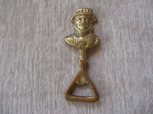 Vintage Brass Bottle Opener Englishman 4 in. - Picture 1 of 8