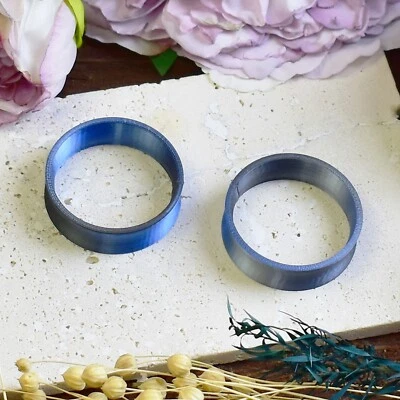 Túneles de oreja ultraligeros 10-100 mm | Negro Gris | Par de túneles de oreja de pared delgada Foto 1 de 4