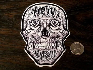 FATAL CREW Sugar Skull Sticker Car Window Decal West Coast Skate Tattoo So Cal - Picture 1 of 1