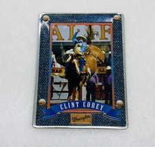 Rare Wrangler Series “Clint Corey” Embossed Metal Trading Card Limited Edition 6