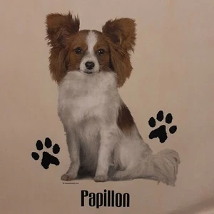 PAPILLON DOG BREEDS PROFILE DESIGNS SHIRT (FRONT PRINT ONLY) - Picture 1 of 3