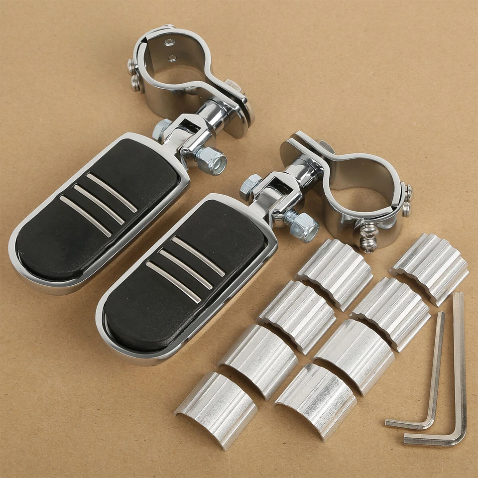 Universal 25-35mm Adjustable Pegstreamliner Highway Foot Pegs For Harley Touring - Image 1 of 4