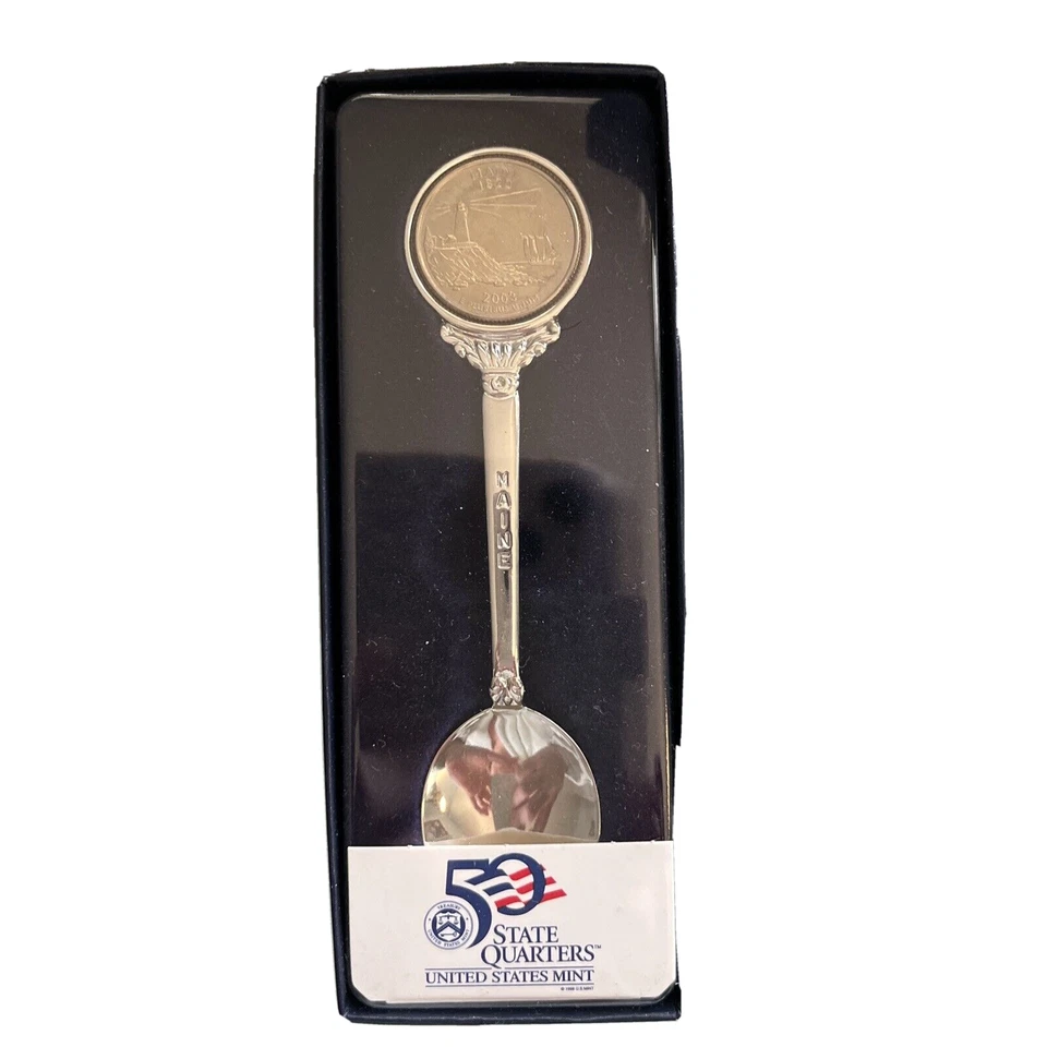 Rare 2003 Maine US Mint State Quarter Spoon Collector Collectible - Image 1 of 1