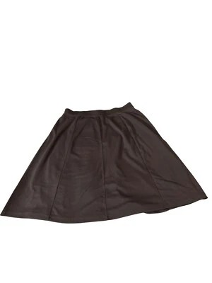 Woman Within Mujer 1X Falda Pequeña Negra Línea A Plus 22/24 Elástica Classicore Foto 1 de 4