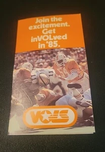 1985 Tennessee Vols programma calcio tascabile - Foto 1 di 3