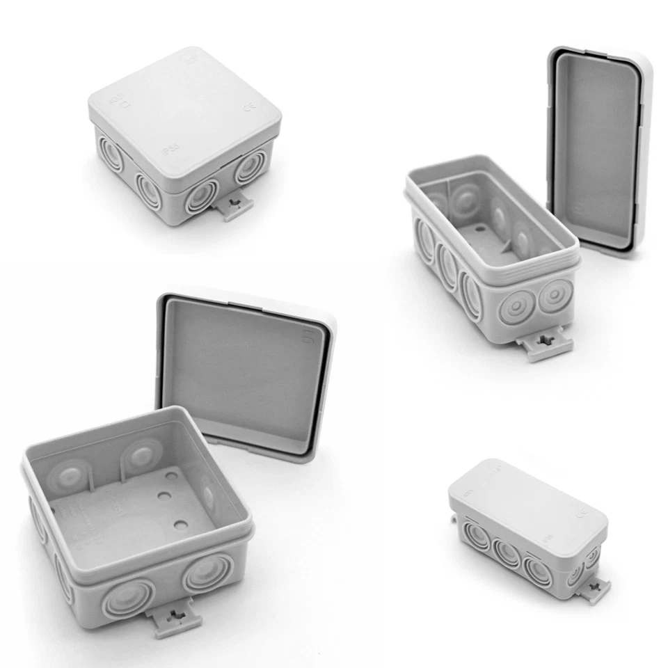 Feuchtraum Abzweigdosen IP55 Verteilerdose Verbindungsdosen 75x75x40 / 90x43x40 - Bild 1 von 1