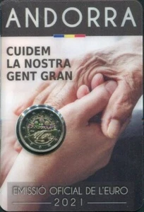2021 - 2 euro Andorra  "Cura degli Anziani" - Afbeelding 1 van 1