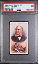 1924 Bucktrout & Co INVENTORS #19 SIR WM SIEMENS PSA 7 NM