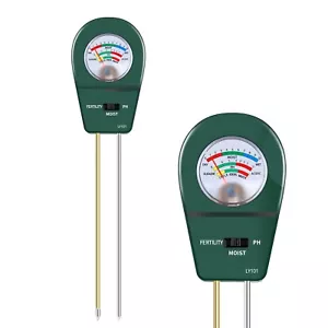 3 in 1 Soil Tester, Soil Fertility Test, Measure pH of Garden, Lawn Care, Pot... - Picture 1 of 7