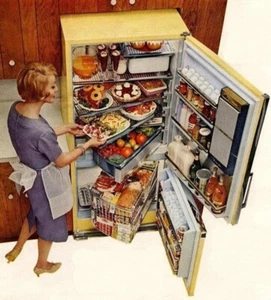 General Electric Fridge Ad 1960 24 X 18 Inch POSTER Vintage Wall Art - Picture 1 of 2