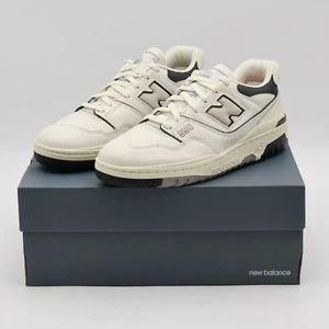 BB550LWT New Balance 550 Cream Black 2022 Off White Sail Grey Ivory Leather - Picture 1 of 10