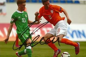 WALSALL & IRELAND: CONNOR RONAN SIGNED 6x4 ACTION PHOTO+COA - Imagen 1 de 1