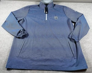 Adidas Pullover Blue Pebble Beach Golf Links Mens XXL 2XL Lightweight Golfer - Picture 1 of 11