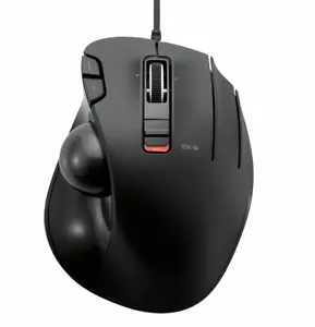 Elecom Wired Mouse trackball 6 button black M-XT3URBK From Japan - Picture 1 of 4