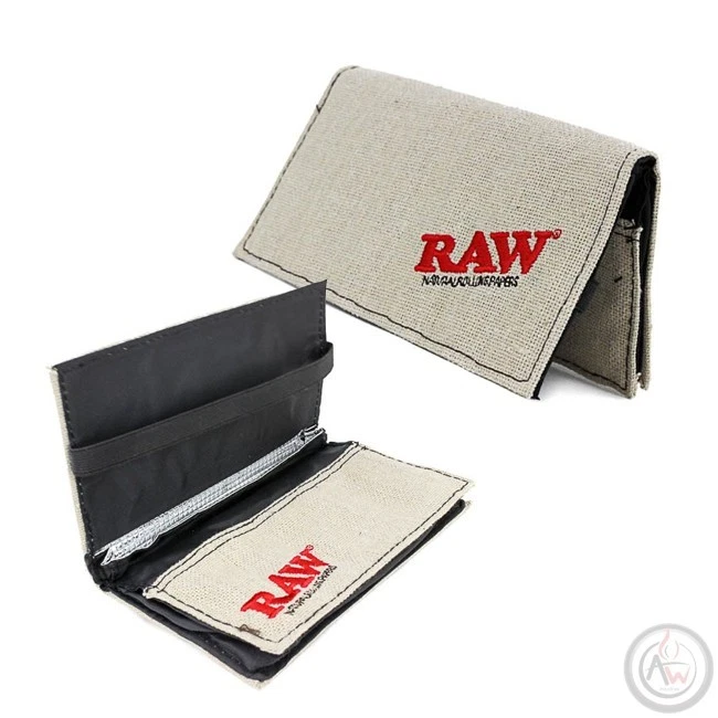 RAW Cartera con ruedas cruda original - Bolsa de tabaco para fumadores soporte para papeles