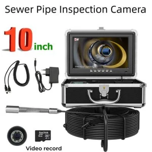 10" Screen Drain Sewer Pipeline Pipe Plumbing industrial Endoscope DVR Camera - Picture 1 of 11