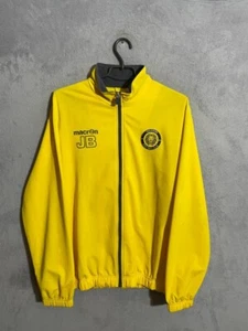 Hellesdon Training Football Soccer Jacket With Zipped Yellow Macron Men Size L - Picture 1 of 9