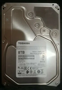 Toshiba Performance X300 8TB 7200rpm Hard Drive HDWR180UZSVA 🌱With Chia Plots🌱 - Picture 1 of 2