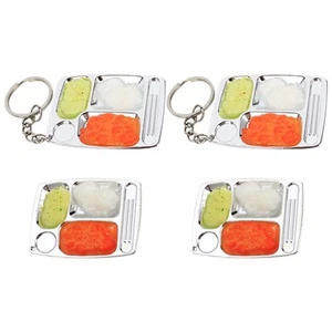 4 Pcs Simulierte Fast -Food -Tablett Mini-Tray-Modelle Mini-Serviertabletts - Bild 1 von 12