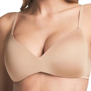 SKIMS Wireless Form T-Shirt Demi Reggiseno Argilla Taglia 34DDD Nuovo con etichette - Foto 1 di 6