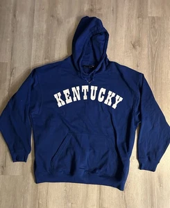 Kentucky Wildcats Pullover Hoodie, Ruckfitt Brand, Blue, Kangaroo Pocket, 3XL - Picture 1 of 15