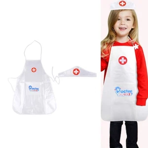 Imaginative Play Medicals Apron Costume For Children With Removable Hat Design - Picture 1 of 9
