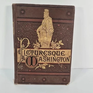 Picturesque Washington By Joseph West Moore 1884 used Good - Foto 1 di 21