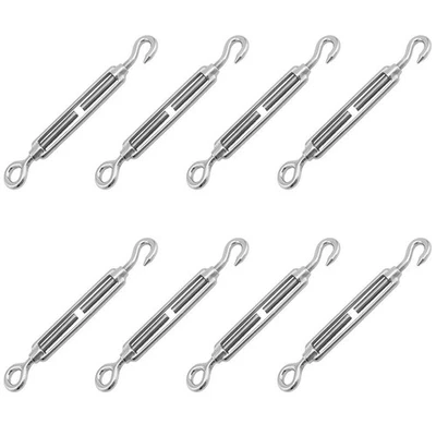 1Set Tenditore Vite Argento Acciaio Inox - Immagine 1 di 4