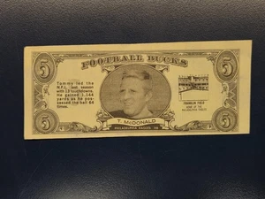 1962 Topps Football Bucks #28 Tommy McDonald QB HOF Philadelphia Eagles - Picture 1 of 2
