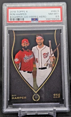 2018 Topps X Bryce Harper 220 Harper's Heroes #HH-5 Ron Harper PSA 10 (JBC2687) - Image 1 of 2
